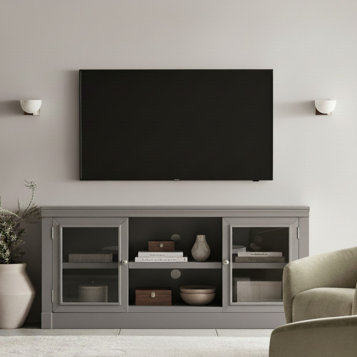 Virginia Gray 57" TV Console