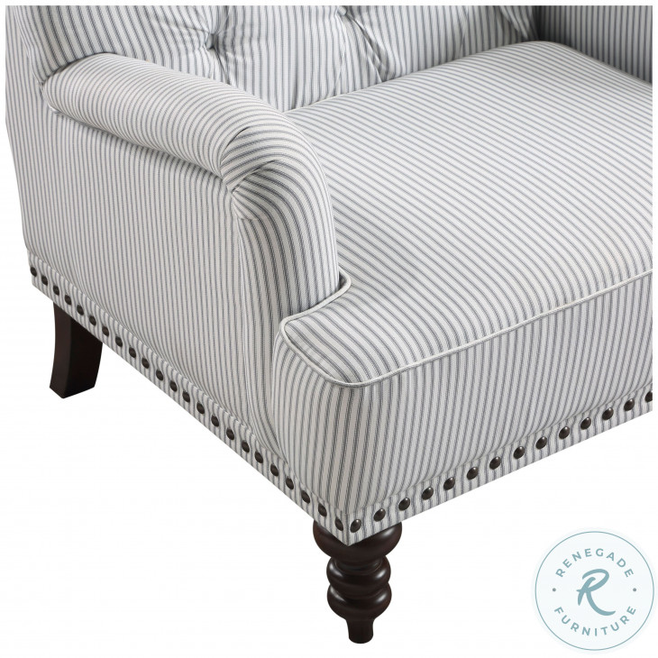 Holland Park Gray And White Accent Chair From Homelegance | Coleman ...