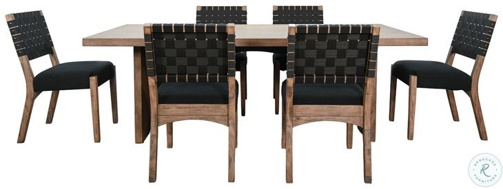 Ember Grace Brown Arch Rectangular Dining Room Set