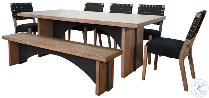 Ember Grace Brown 84" Rectangular Dining Table