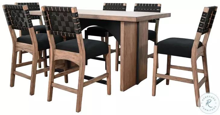 Golden Hearth Brown 72" Rectangular Counter Height Dining Table