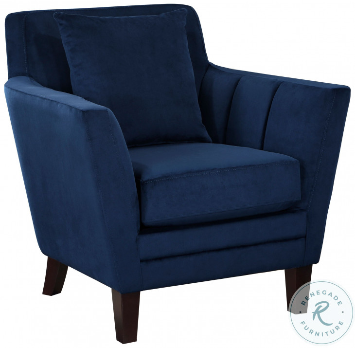 Adore Navy Blue Accent Chair From Homelegance Coleman Furniture