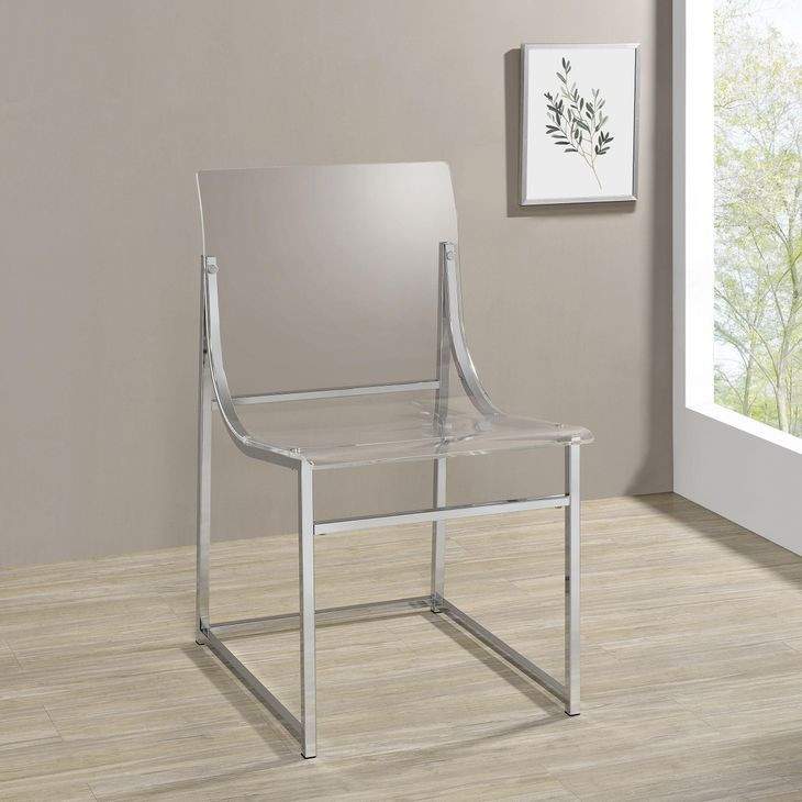 Adino Clear Side Chair Set Of 2