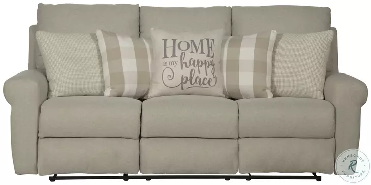 Westport Cement Lay Flat Reclining 85" Sofa