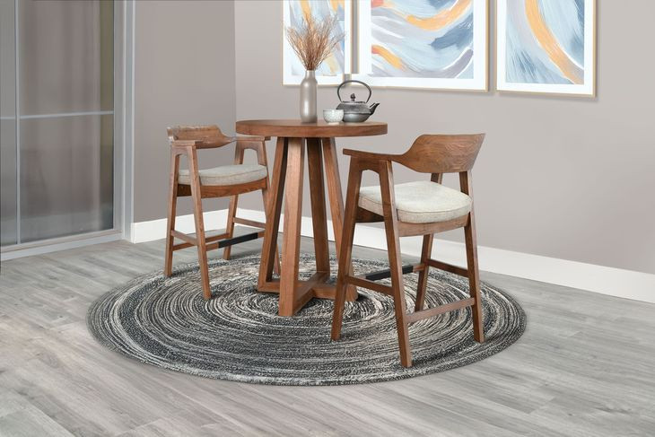 Mia Cinder 32" Round Bar Table