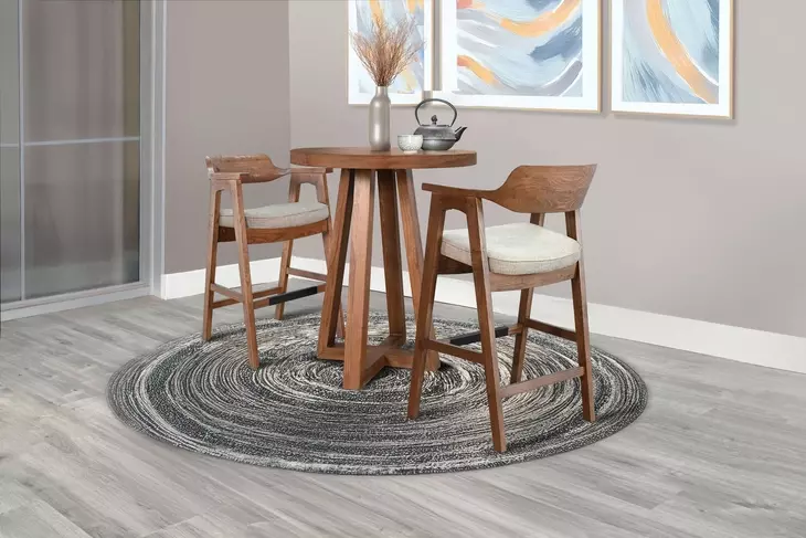 Mia Cinder 32" Round Bar Table