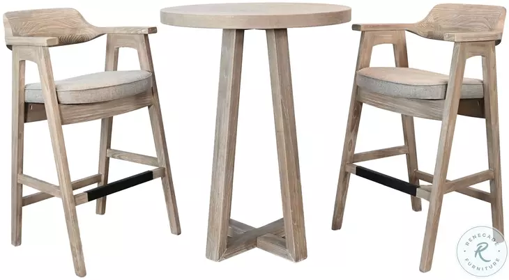 Willowmere Wheat Counter Height Stool Set of 2