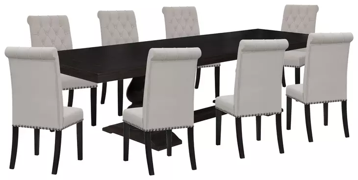 Phelps Antique Noir Extendable Dining Room Set