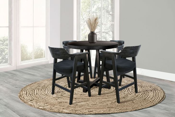 Mia Umbra 44" Round Counter Height Dining Table