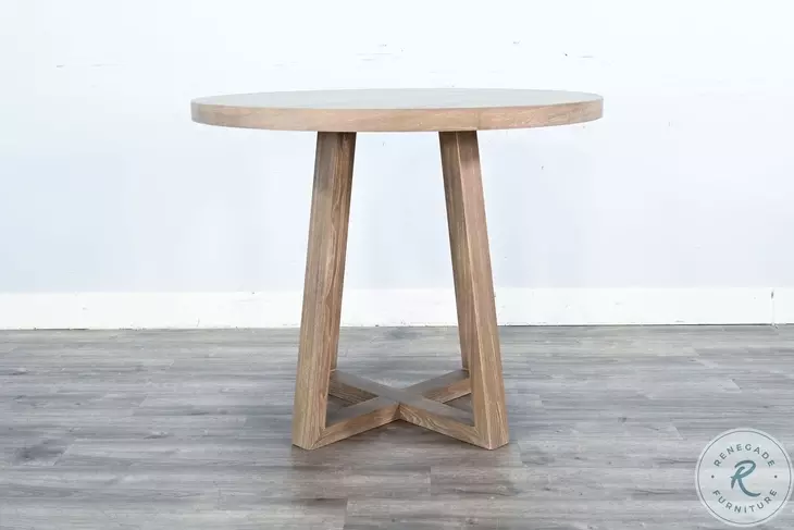 Golden Hearth Natural Mia Round Bar Table Set