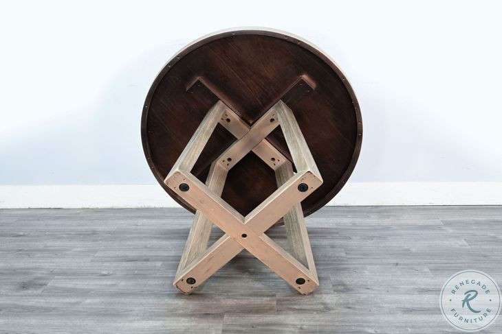 Golden Hearth Natural Mia 32" Round Bar Table