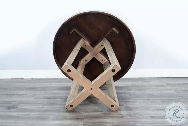 Golden Hearth Natural Mia 32" Round Bar Table