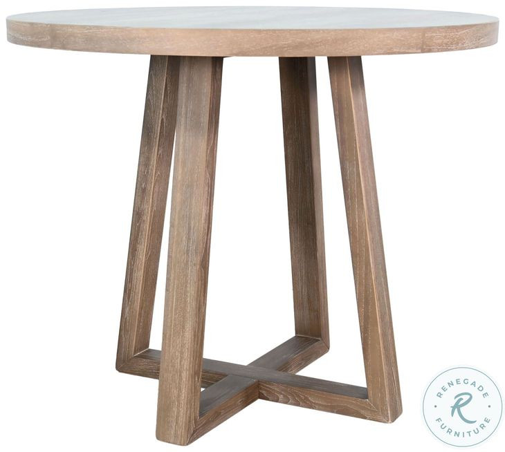 Golden Hearth Natural Mia 32" Round Bar Table