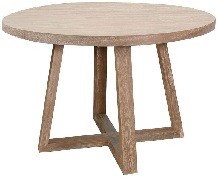 Mia Wheat 48" Round Dining Table