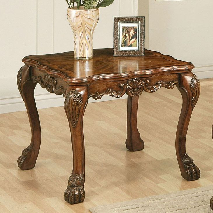 Dresden Cherry Oak Square End Table
