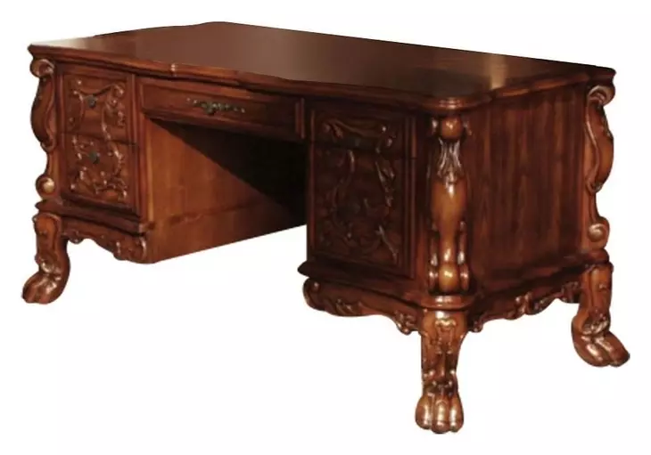 Dresden Cherry Oak 74" Executive Writing Desk