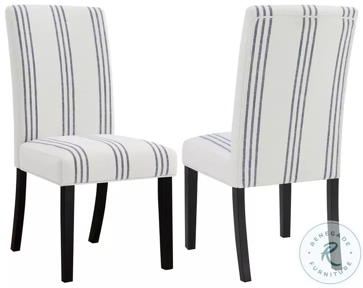 Herran Beige Upholstered Dining Side Chair Set of 2