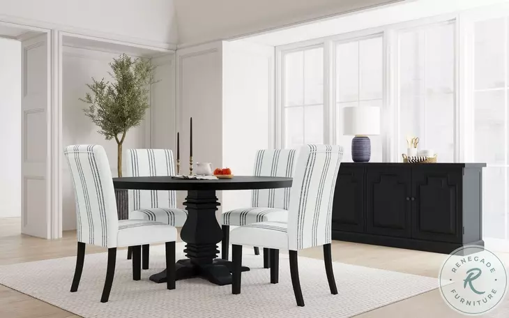 Herran Beige Upholstered Dining Side Chair Set of 2