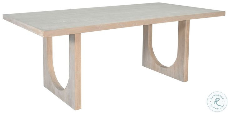 Ember Liz Off White 78" Rectangular Dining Table