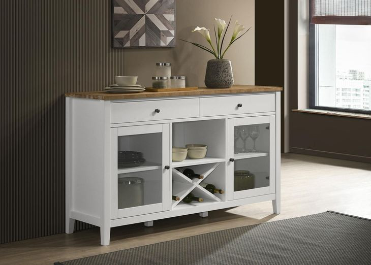 Hollis Brown And White Sideboard