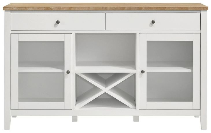 Hollis Brown And White Sideboard