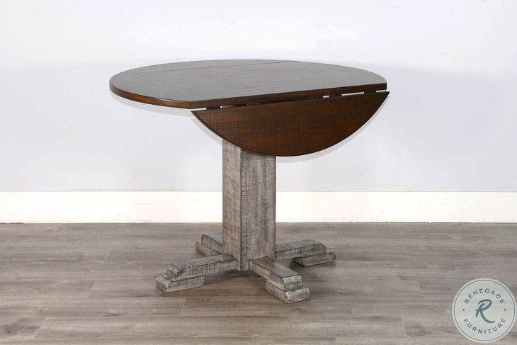Ember Grace Gray 40" Round Dining Table