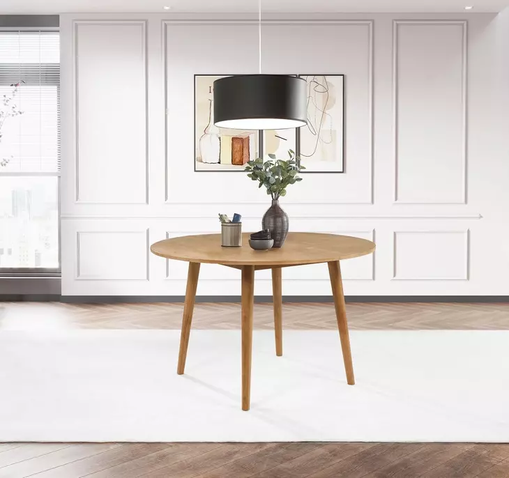 Andrews Light Ash 48" Round Dining Table