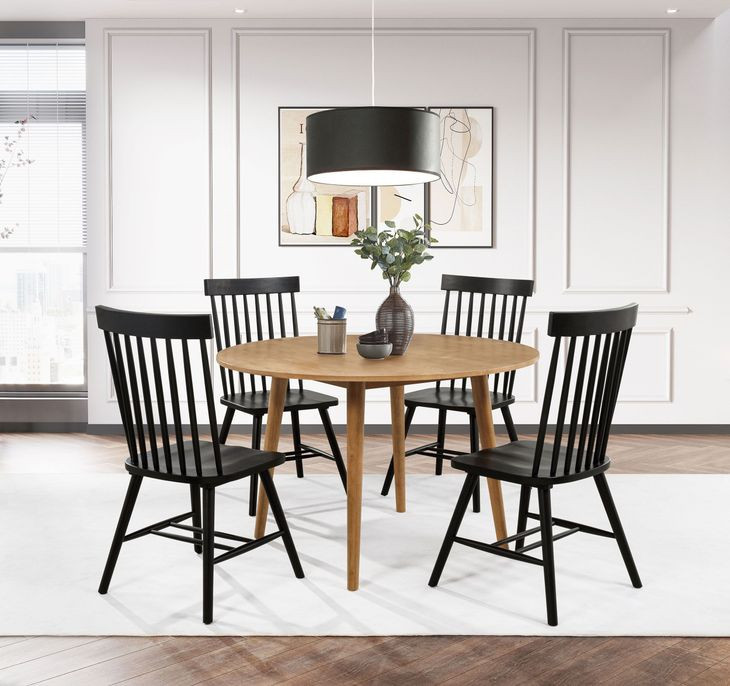 Andrews Light Ash Round Dining Room Set