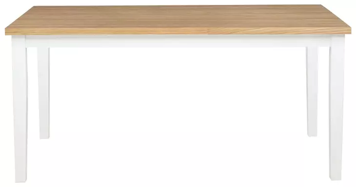 Andrews Light Ash and White 66" Rectangular Dining Table