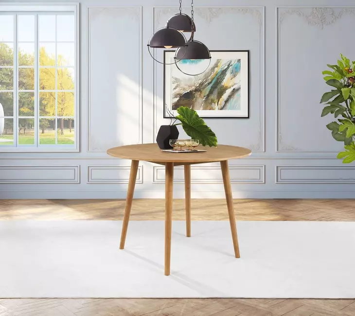 Andrews Light Ash 48" Round Counter Height Dining Table