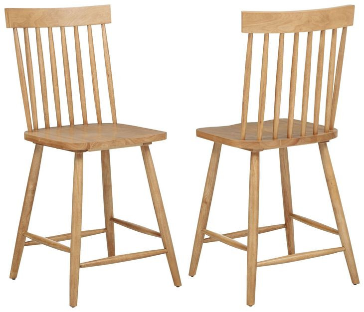 Andrews Light Ash Counter Height Stool Set of 2