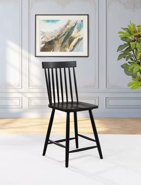 Andrews Black Counter Height Stool Set of 2