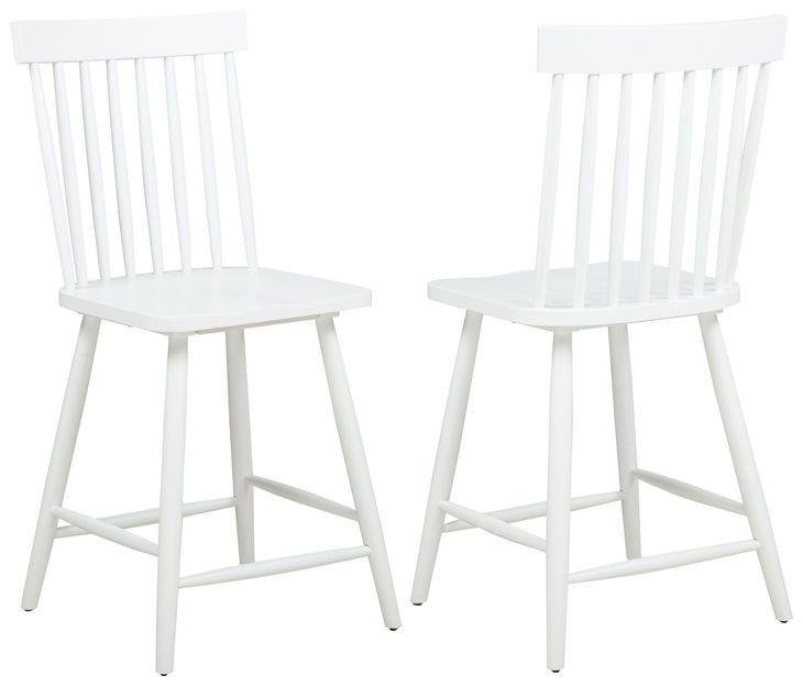 Andrews White Counter Height Stool Set of 2