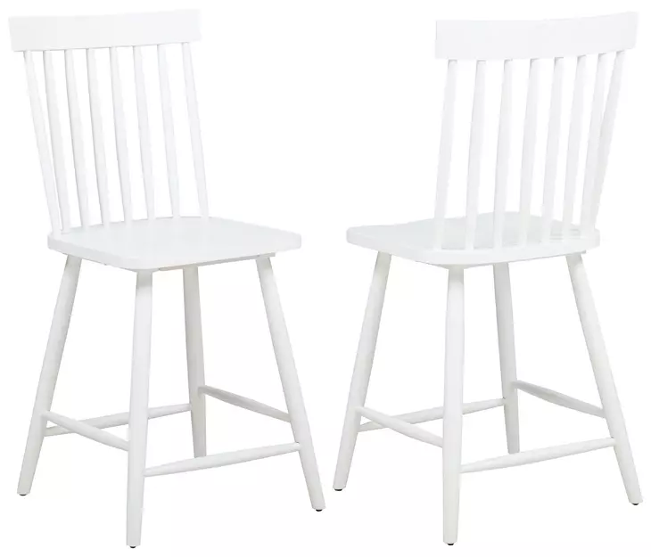 Andrews White Counter Height Stool Set of 2