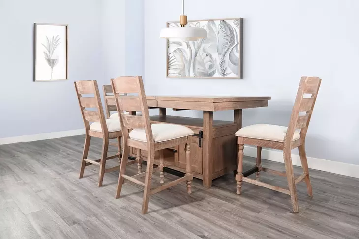 Sierra Amber 94" Extendable Rectangular Counter Height Dining Table