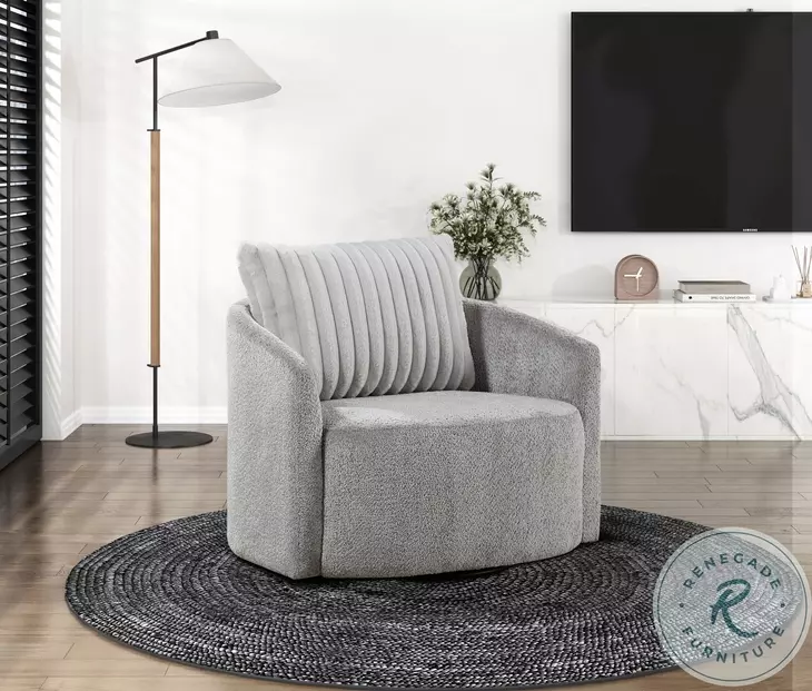 Francine Gray Swivel Chair