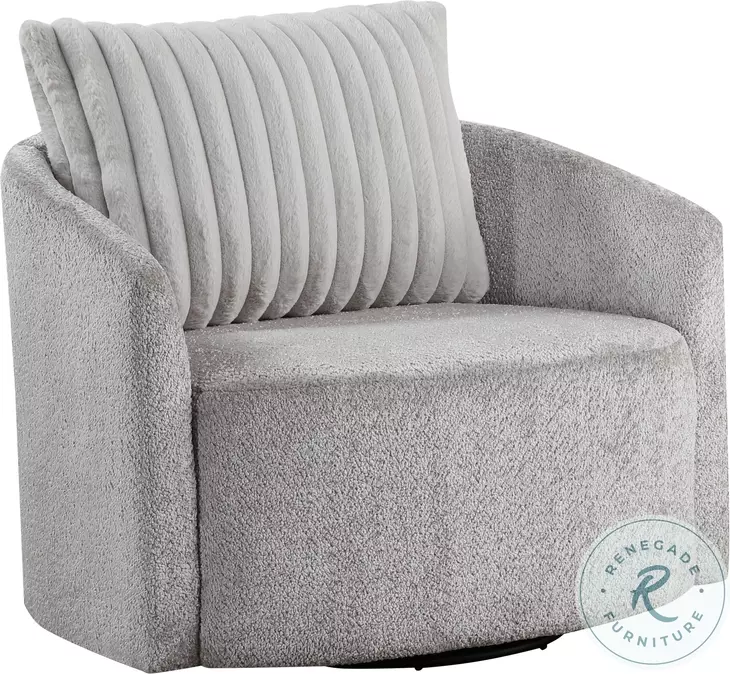 Francine Gray Swivel Chair