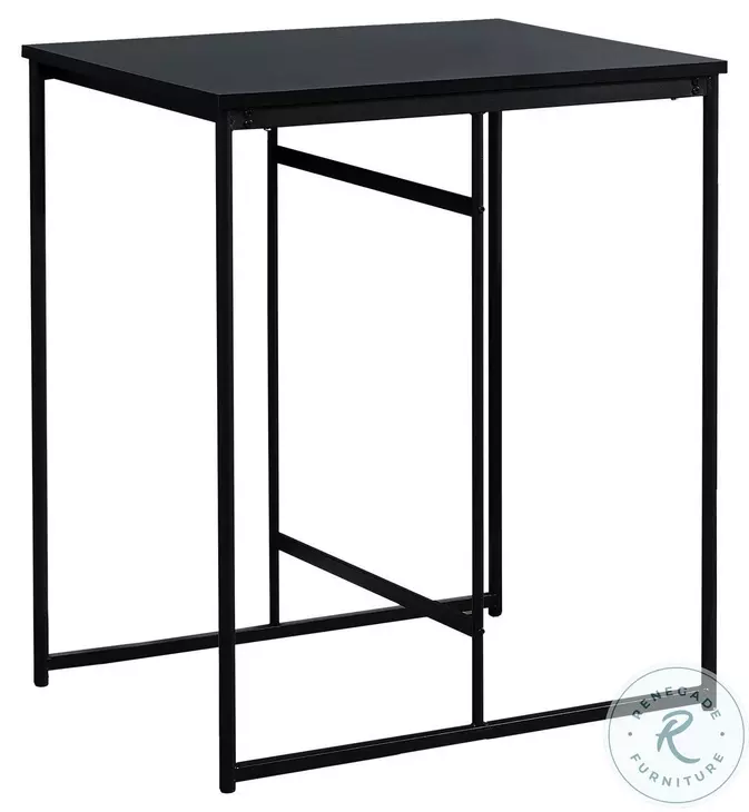 1240 Black Laminate 32" Rectangular Counter Height Dining Table