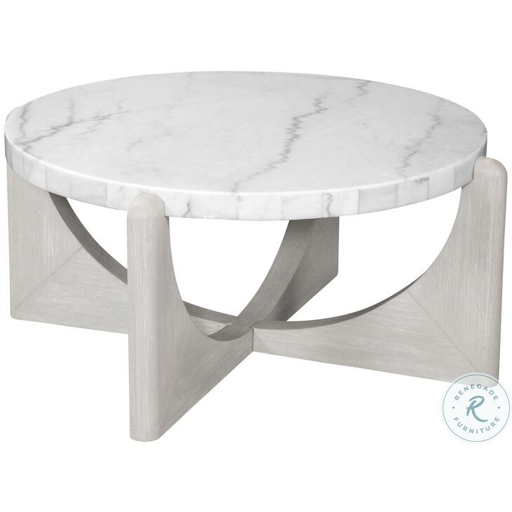 Gavin Driftwood And White Marble Cocktail Table