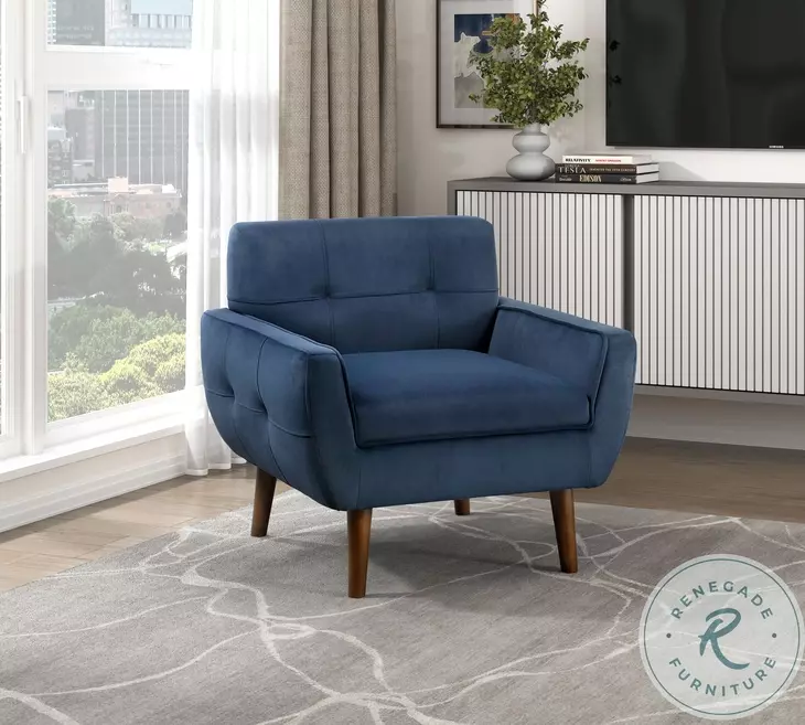 Upton Navy Accent Chair