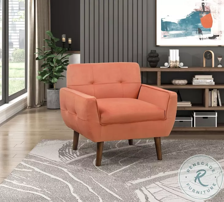 Upton Orange Accent Chair
