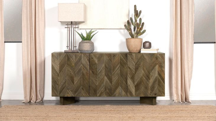 Tyler Mango Brown 3 Door Sideboard