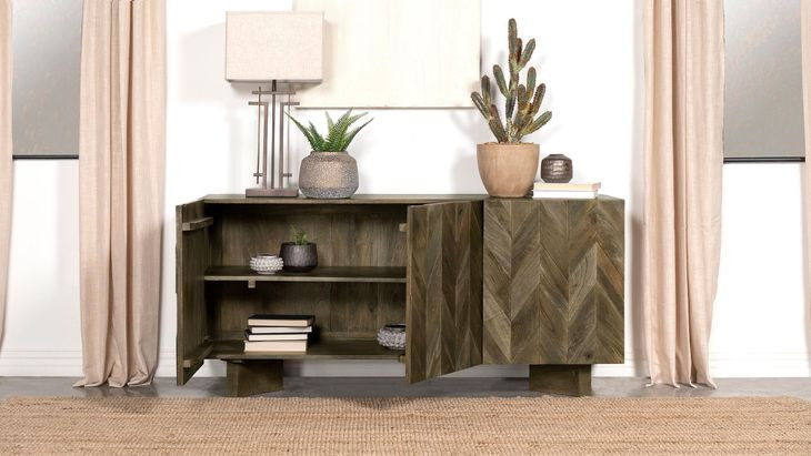 Tyler Mango Brown 3 Door Sideboard