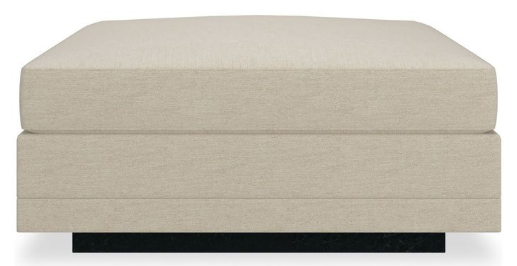Fusion Beige Upholstered Rectangular Ottoman