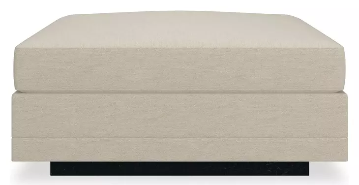 Fusion Beige Upholstered Rectangular Ottoman
