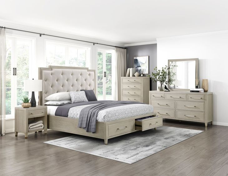 Genoa Light Oak 1 Drawer Nightstand