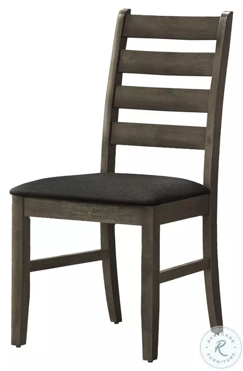 1347 Grey Fabric Dining Chair Set Of 2