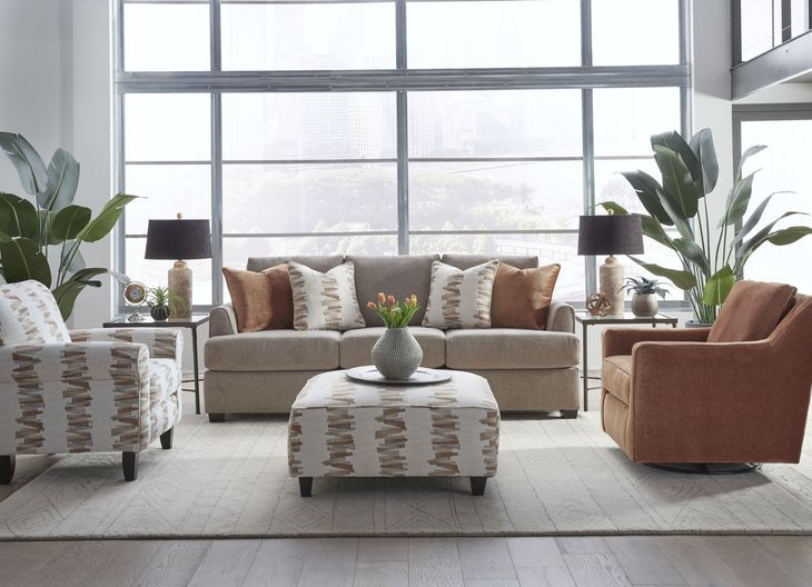 Maclean Taupe Taupe 97" Sofa