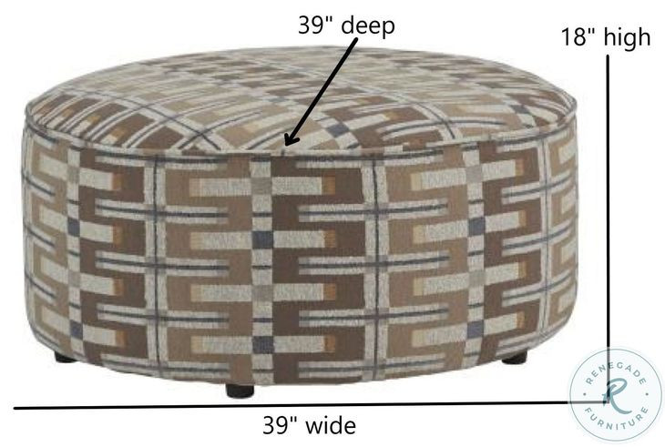 Nolte Jango Fossil Cocktail Ottoman