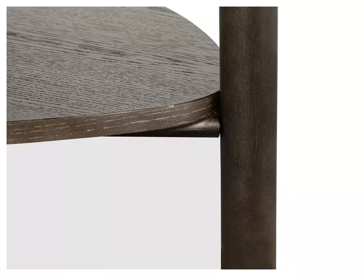 Hadleigh Black Coffee Bean Free Form Accent End Table